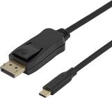 Deltaco 8K USB-C til DisplayPort-kabel