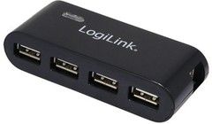 LogiLink USB 2.0 4-Port Hub - Sort