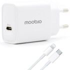 Moobio Vgoplader 25W + Lightning kabel