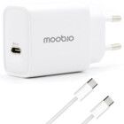 Moobio Vgoplader 25W + USB-C kabel