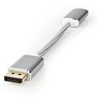 Nedis Fabritallic DisplayPort til HDMI-adapter