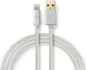 Nedis Fabritallic USB-A til Lightning-kabel