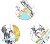 PopSockets Mini Grip 3-pack - Marmor glam