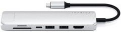 Satechi Slim USB-C Multi-Port with Ethernet Adapter - Slv