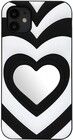 Trolsk Heart Mirror Cover (iPhone 11) - Sort