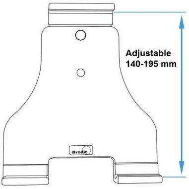 Brodit Aktiv hllare fr fast installation 727071