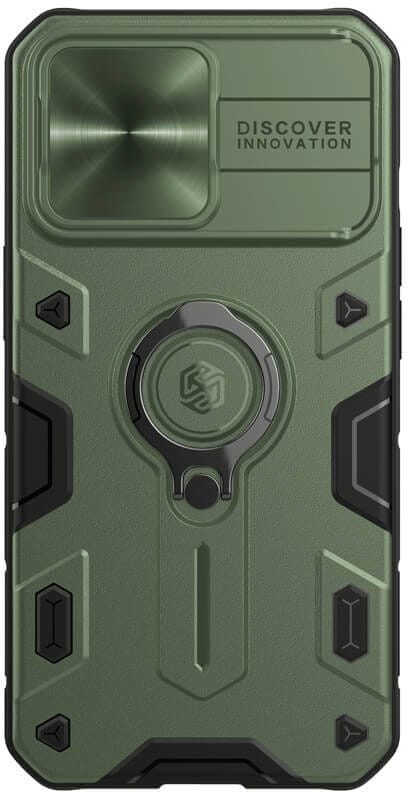 Nillkin CamShield Armor Case (iPhone 13 Pro Max) - Grön